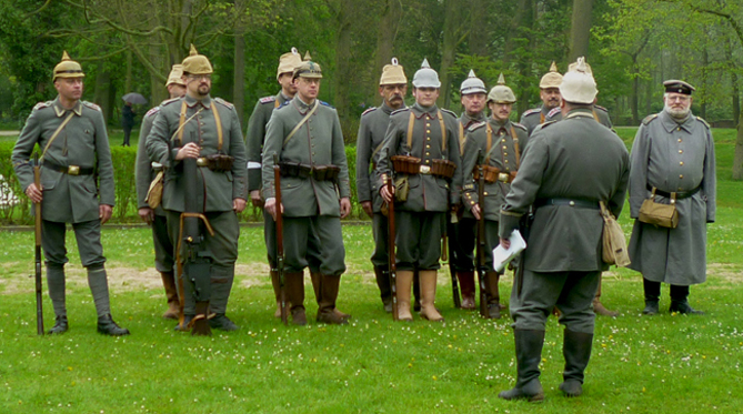 The Herr Feldwebel of 'Der Alte Armee' parades his men (2)