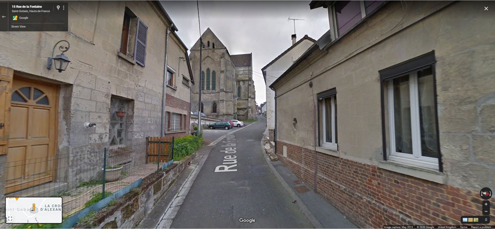 Google Streetview image of approximately the same location.