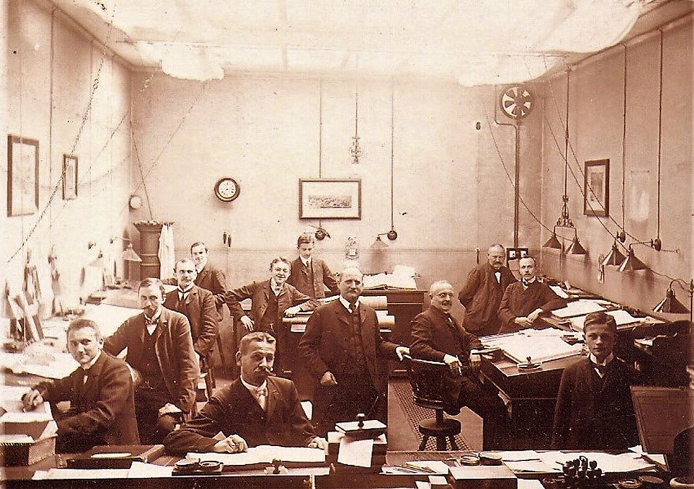 Arno as a junior accounts clerk at Zuckerraffinerie Tangermünde  Fr. Meyers Sohn