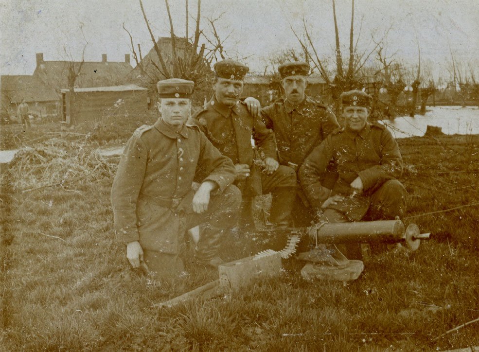 The only photo I possess of a battery machine-gun team of the Saxon field artillery.