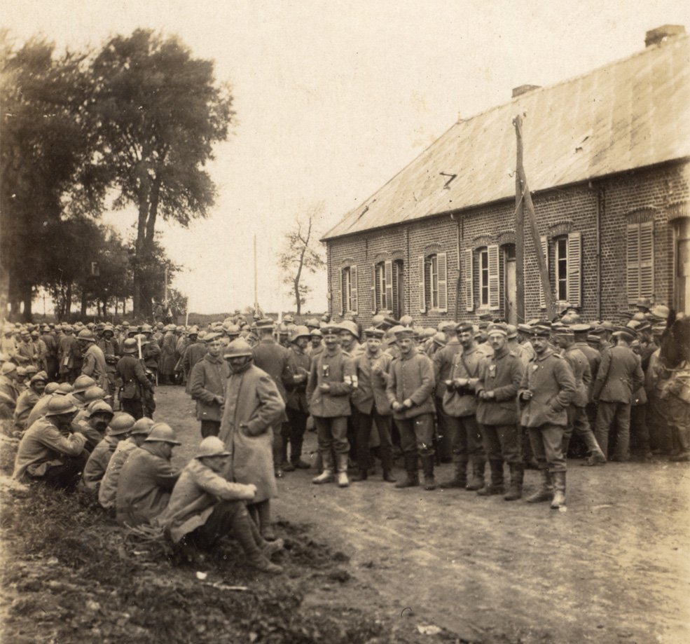 A casual scene in the rear of the Chaulnes sector in September or October 1916.
