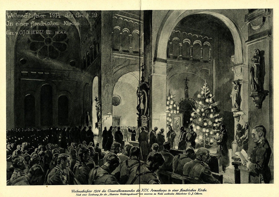 Christmas service for Generalkommando XIX. Armeekorps at Lambersart church